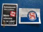 Luciferetiket Rotterdams Nieuwsblad Rotterdam 2 stuks, Ophalen of Verzenden, Gebruikt, Luciferdoosjes of -merken