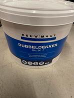 Bouwmaat latex dubbeldekker 9010, Ophalen, Wit, Nieuw, Verf
