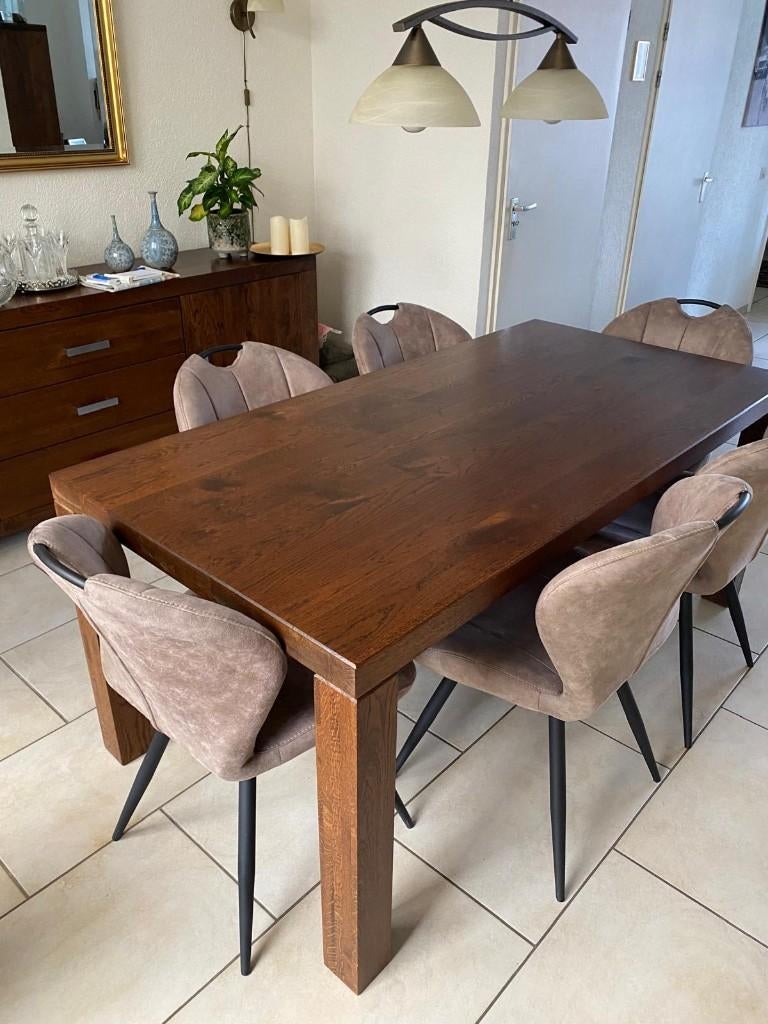 Eettafel kamer Molenaar Meubelen Udenhout Type Limburg, Huis en Inrichting, Tafels | Eettafels, Ophalen, Eikenhout, 50 tot 100 cm