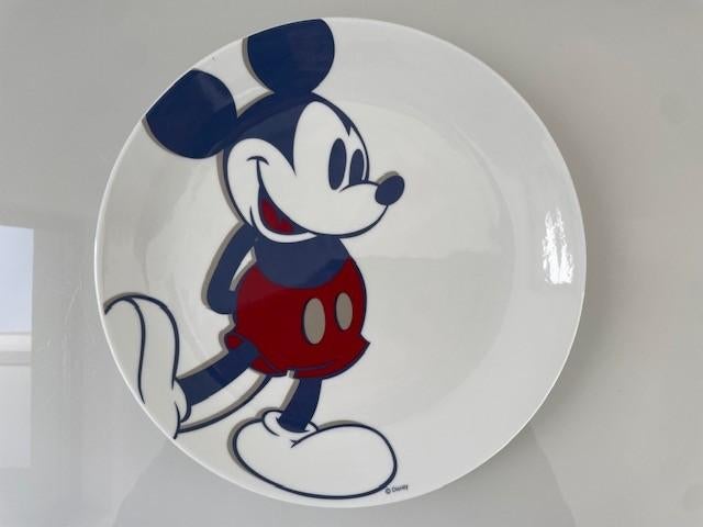Disney Mickey Mouse bord klassiek 27cm, Keramiek, Ophalen of Verzenden, Zo goed als nieuw, Bord(en)