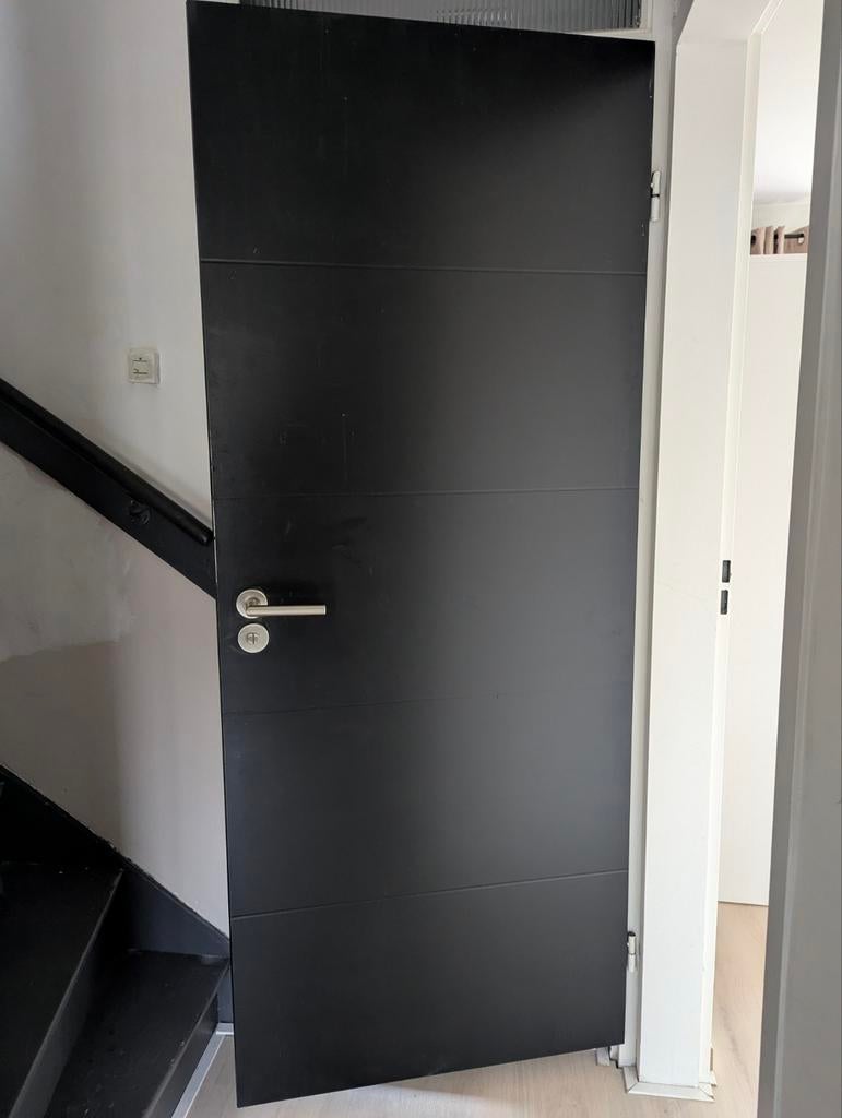 Svedex Linea opdekdeur rechtsdraaiend 78x196, Doe-het-zelf en Verbouw, Deuren en Horren, Ophalen, Gebruikt, Minder dan 80 cm, Binnendeur