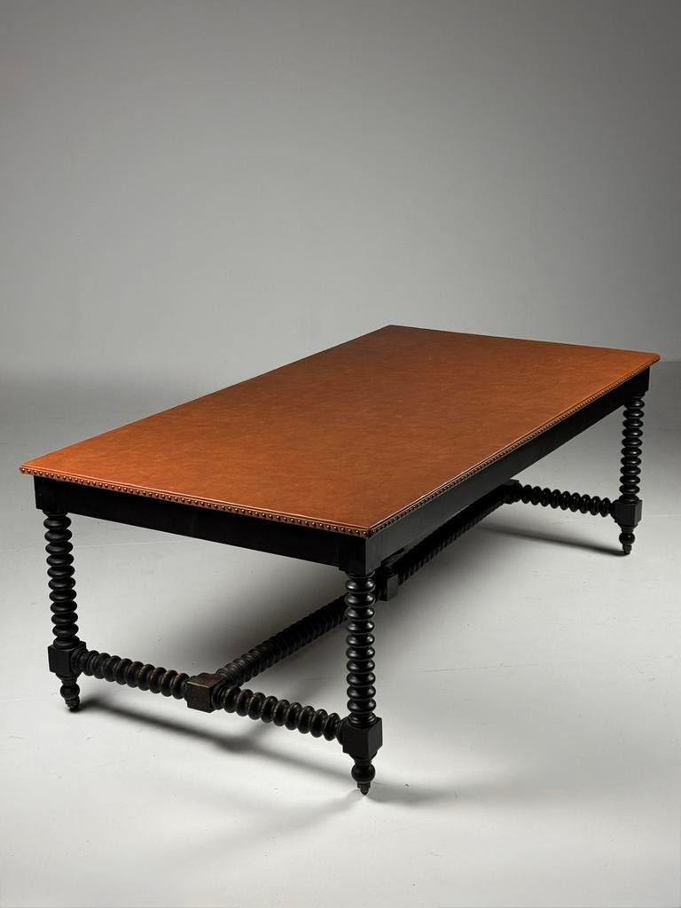 Bobbin werktafel antiek 19e eeuw