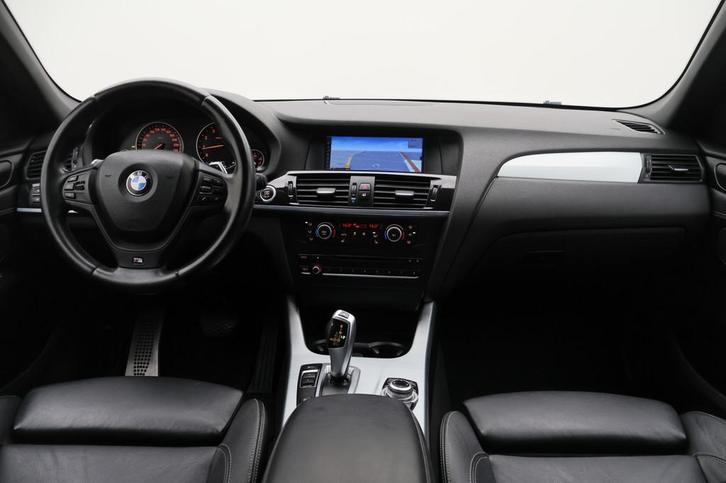 BMW X3 xDrive20i High Executive Leer, Climate, Cruise, Navig, Euro 5, Gebruikt, Zwart, 4 cilinders