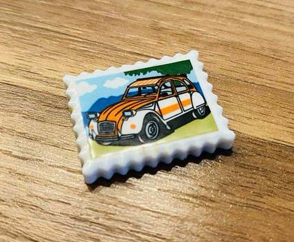 Emaille plaatje/tegeltje Citroën 2CV, Ophalen of Verzenden