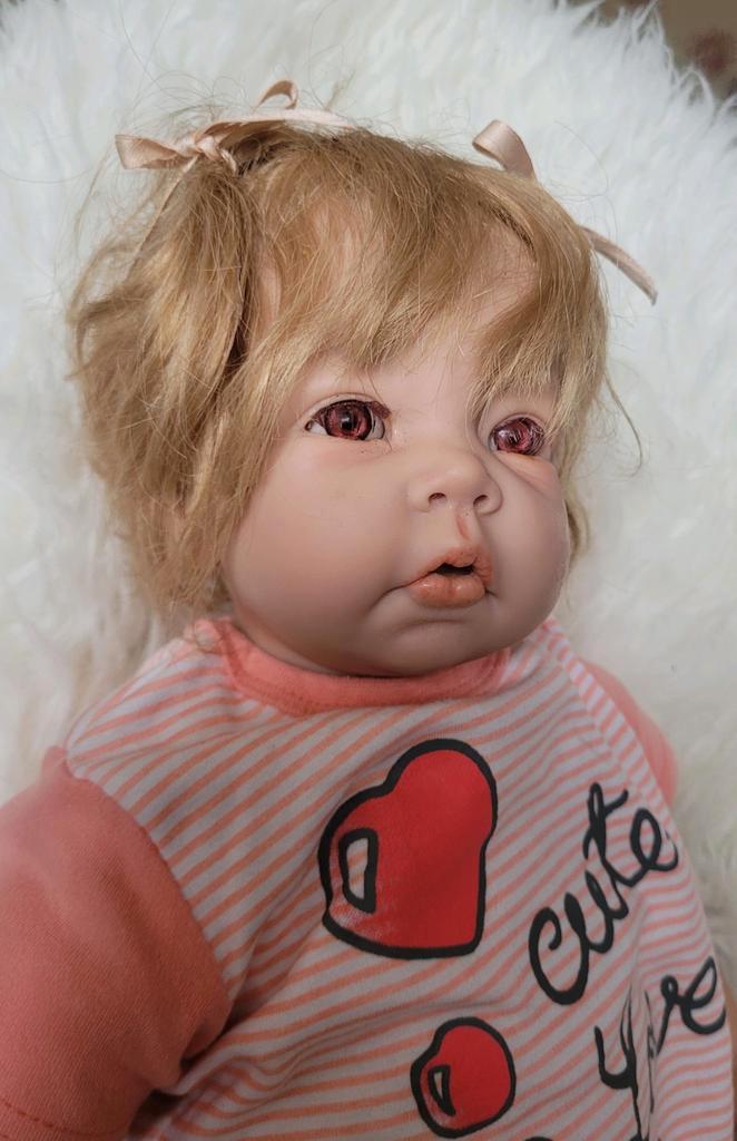 Reborn "baby" pop - E Knoops / Werkhaus - peuter, Verzamelen, Poppen, Zo goed als nieuw, Pop, Ophalen of Verzenden