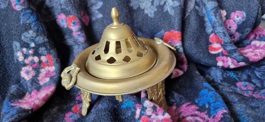 Koperen brander voor wierook, Antiek en Kunst, Ophalen