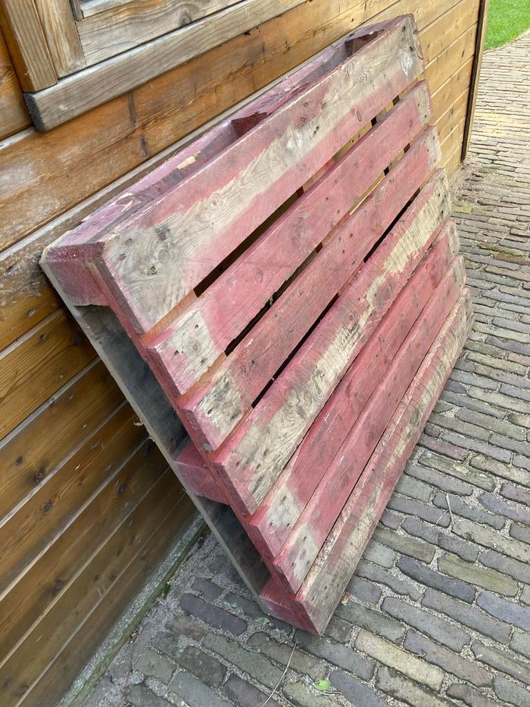 Houten pallet 120x120 cm, Ophalen, Gebruikt, 100 cm of meer, 60 cm of meer