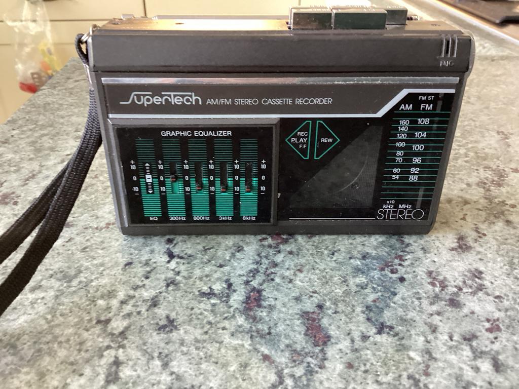 Supertech AM/FM Stereo Cassette Recorder - Vintage, Ophalen of Verzenden, Bandrecorder