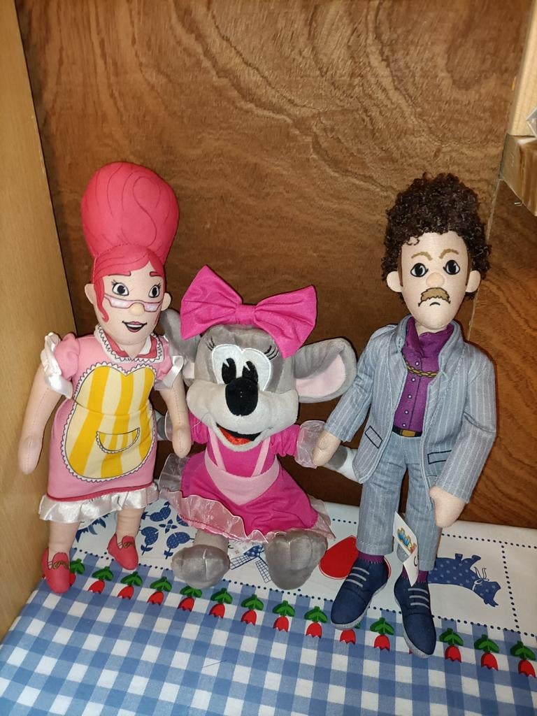 Mevrouw Suikerspin knuffel, Ben Bang en Julia knuffel, Kinderen en Baby's, Speelgoed | Knuffels en Pluche, Ophalen of Verzenden