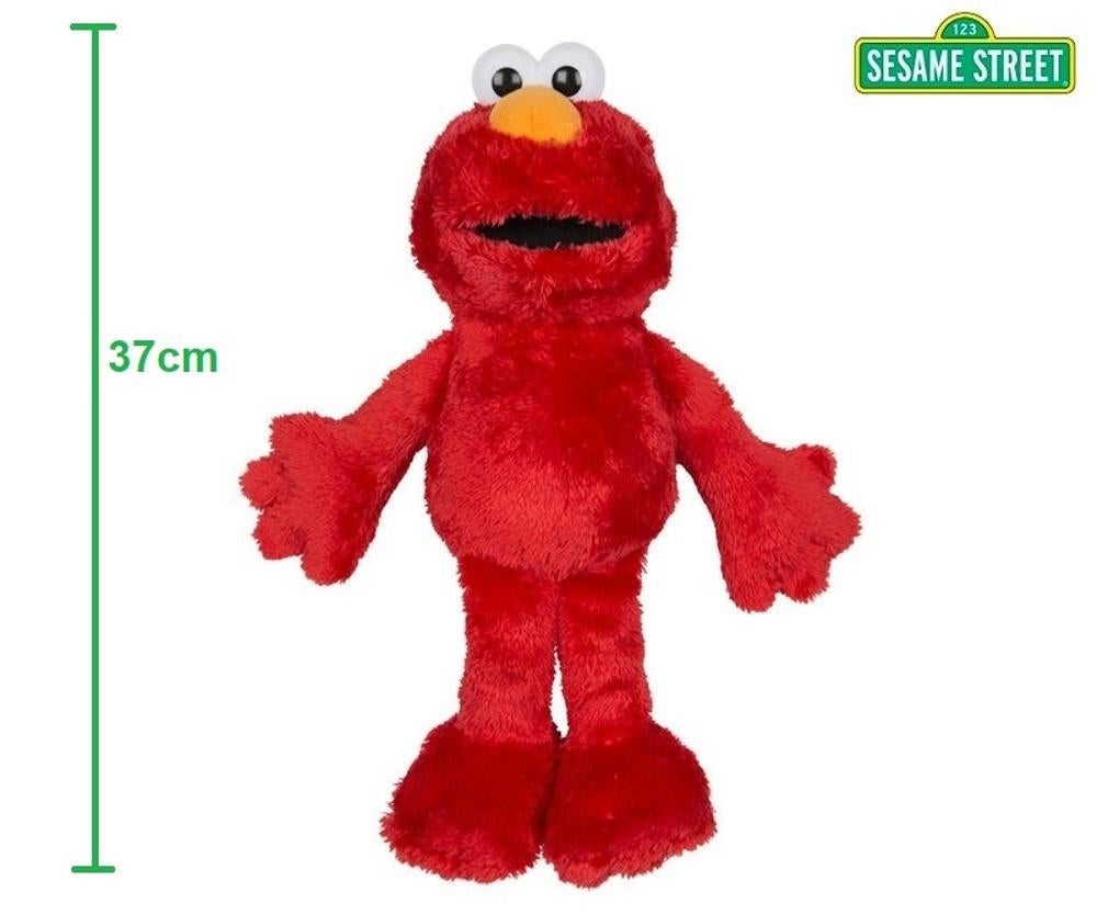 Sesamstraat Pluche Elmo 37cm, Ophalen of Verzenden, Nieuw, Rood, Middelgroot (20 tot 80 cm)