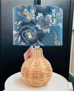 Prachtige ovale lampenkap NIEUW, Blauw, Ophalen of Verzenden, Zo goed als nieuw, Ovaal