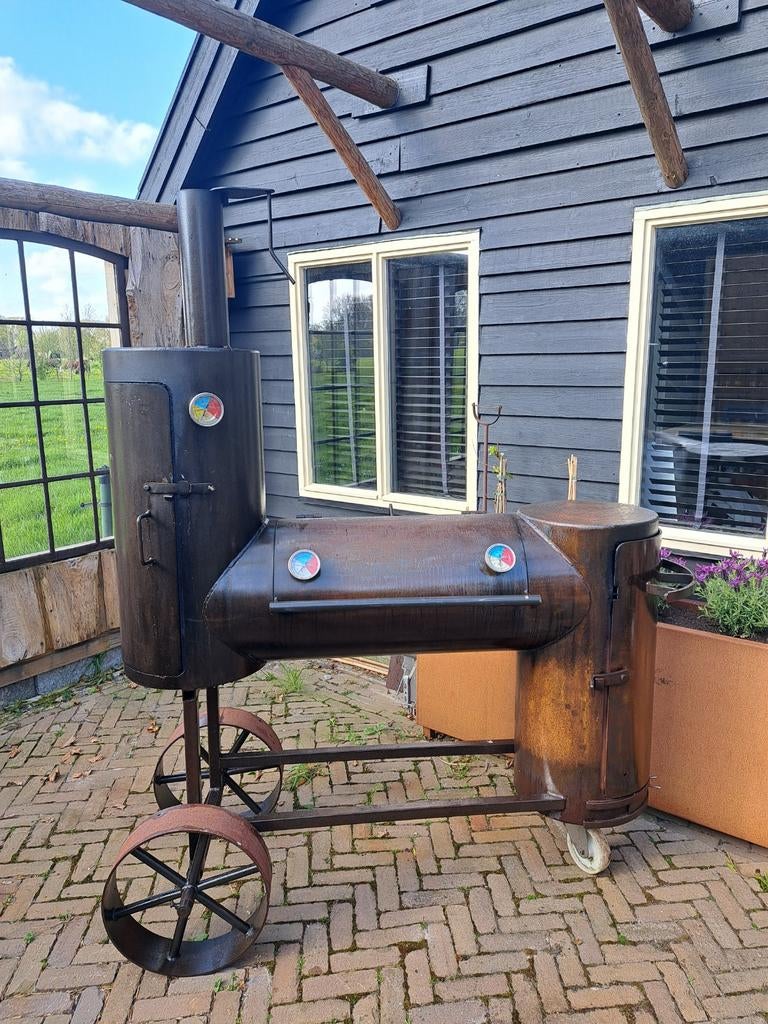 Smoker Oklahoma bbq smoker., Tuin en Terras, Houtskoolbarbecues, Ophalen of Verzenden