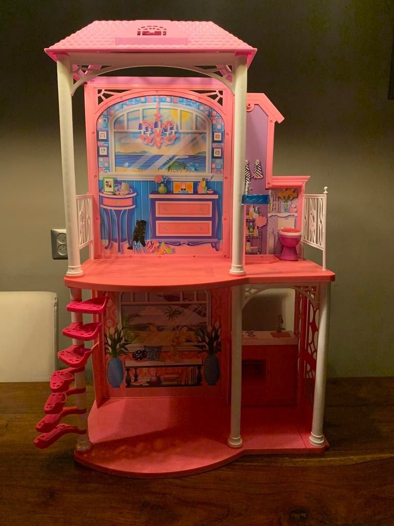 Mattel barbiehuis, Kinderen en Baby's, Speelgoed | Poppenhuizen, Gebruikt, Poppenhuis, Ophalen of Verzenden