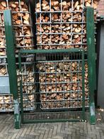 Looppoort groen gecoat, Ophalen, Gebruikt, IJzer, Tuinhek