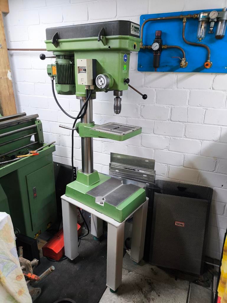 SERRMAC model 16/17 kolomboor, Doe-het-zelf en Verbouw, Gereedschap | Boormachines, Ophalen, Gebruikt, Kolomboormachine