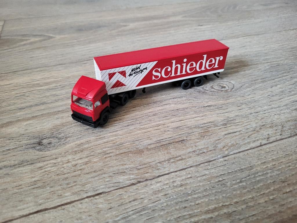 Iveco Turbostar vrachtwagen Schieder Wiking, Ophalen of Verzenden, Zo goed als nieuw, Bus of Vrachtwagen, Wiking