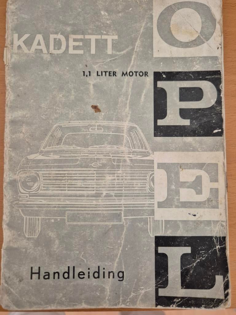 Handleiding Opel Kadett 1.1 liter motor, Ophalen of Verzenden