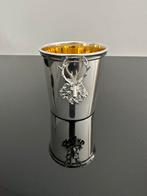 Zilveren Jachtbeker met Vergulde Binnenzijde en Hertmotief, Ophalen of Verzenden, Zilver