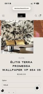 Élitis Terra Promessa Behang VP 854 05 - nieuwe rol, Ophalen of Verzenden, Minder dan 10 m², Wit