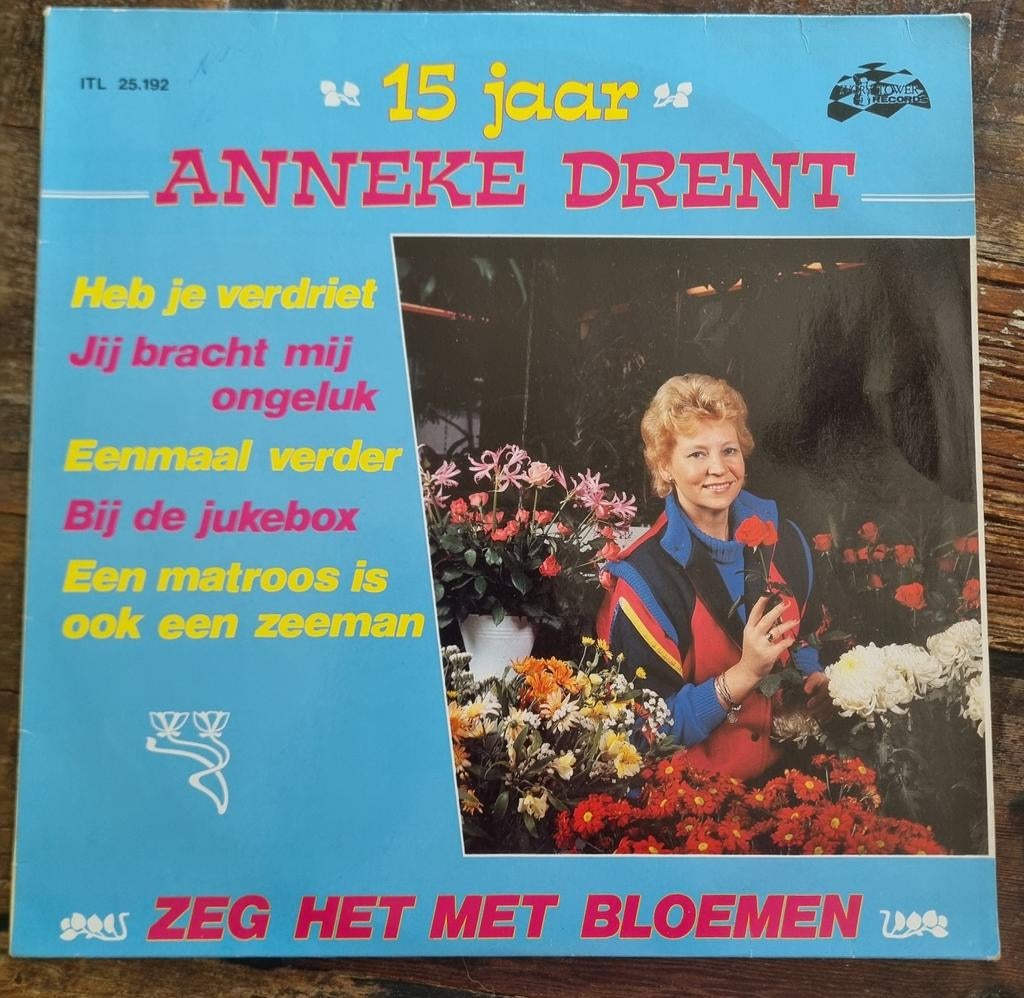 Anneke Drent 15 jaar gesigneerd handtekening, Cd's en Dvd's, Vinyl | Nederlandstalig, Ophalen of Verzenden, Zo goed als nieuw