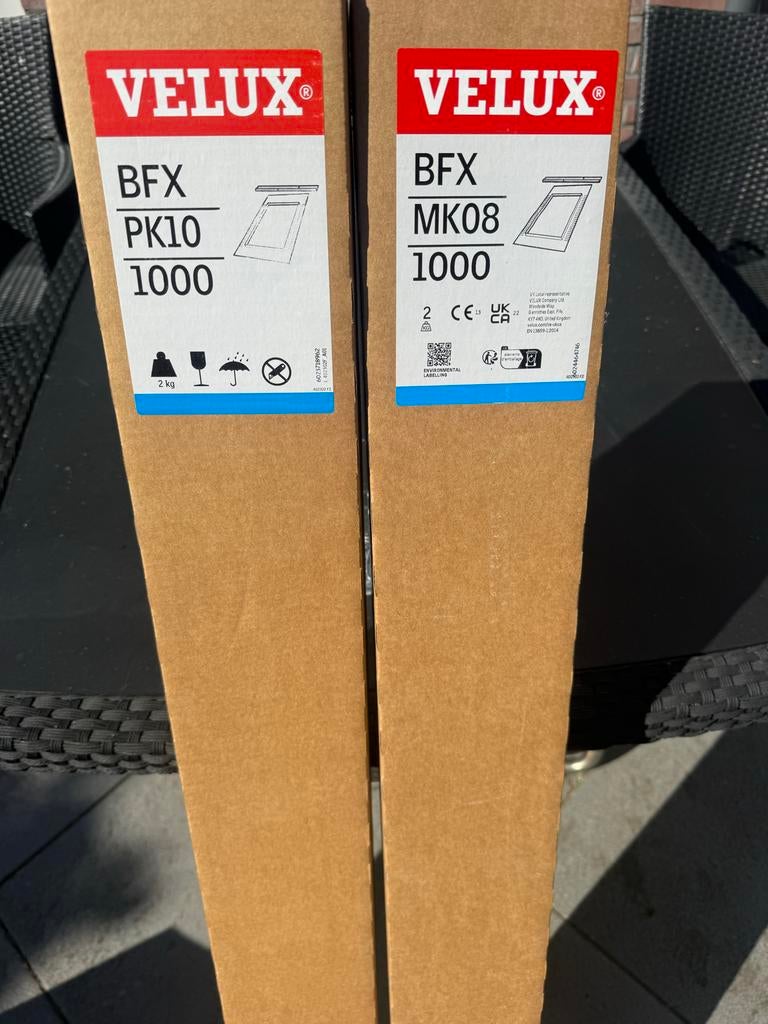 Velux BFX PK10 en MK08 Dakraam Inbouwframes, Doe-het-zelf en Verbouw, Glas en Ramen, Nieuw, Dakraam, Minder dan 80 cm, Ophalen of Verzenden
