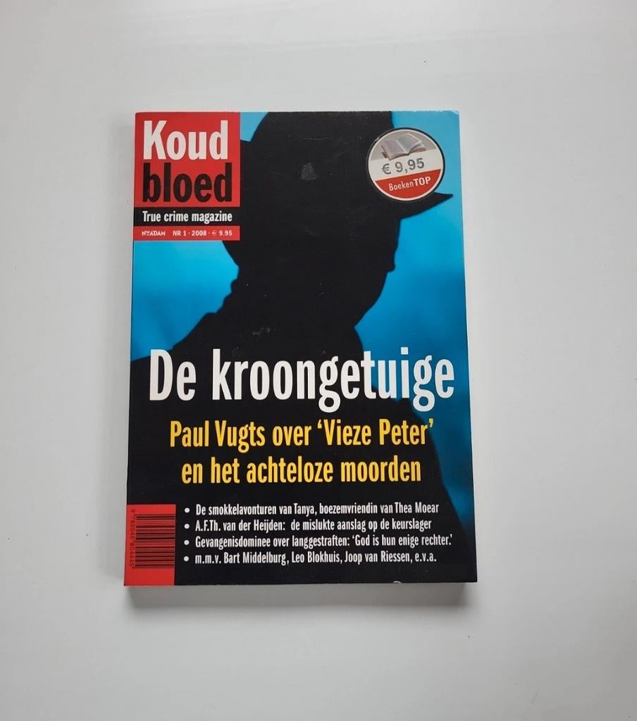 Koud bloed - true crime magazine - de kroongetuige, Boeken, Ophalen of Verzenden, Gelezen