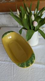 Twee Franse Barbotine asperge schalen, Ophalen of Verzenden, Overige stijlen, Schaal of Schalen