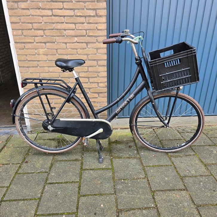 Cortina U4 Transportfiets 28 inch - Zwart, Fietsen en Brommers, Fietsen | Dames | Damesfietsen, Gebruikt, Overige merken, 53 tot 56 cm