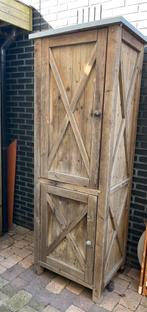 Tuinkast Hillhout met zinken dak, Tuin en Terras, Bergingen en Tuinkasten, Ophalen, Gebruikt, Hout, Overige typen