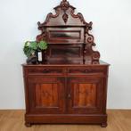 Antiek brocante buffetkast dressoir kabinet kast, Valkenswaard, Gebruikt, 100 tot 150 cm, 5 laden of meer