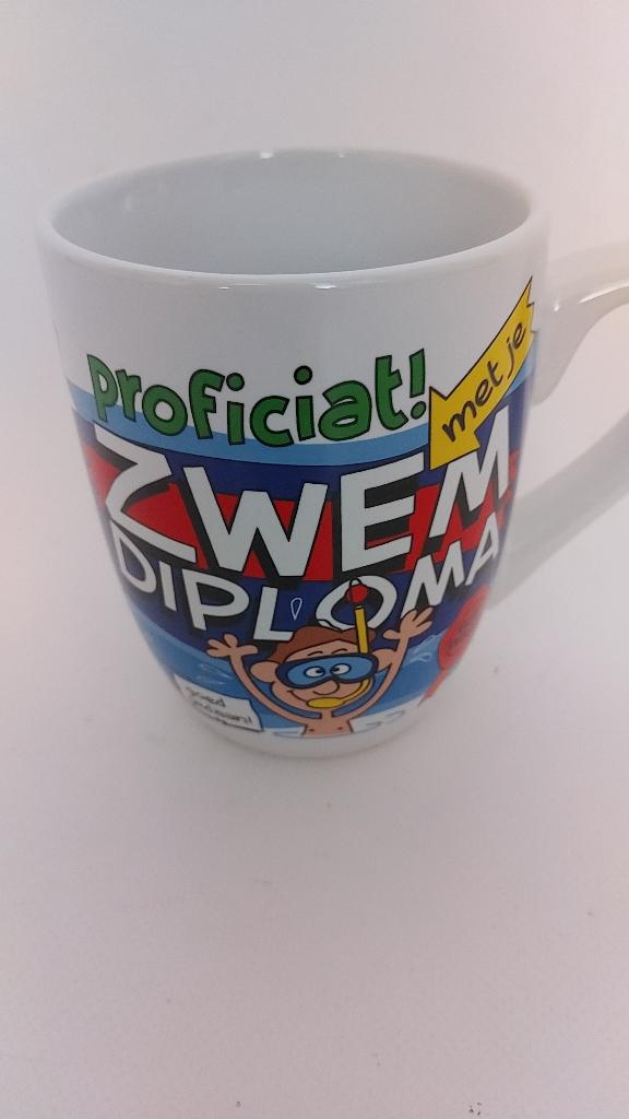 Mok voor het behalen van het zwemdiploma, Ophalen of Verzenden, Zo goed als nieuw, Overige typen, Overige
