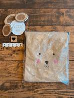 Baby unisex teddy gym tasje beige 35x30 cm, Ophalen of Verzenden, Nieuw, Overige typen