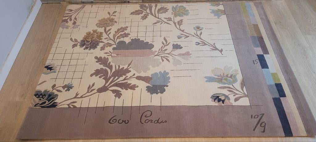 Vloerkleed Nepal handgeknoopt 170x240 uniek  wol nieuw !, 150 tot 200 cm, Ophalen of Verzenden, Rechthoekig, Crème