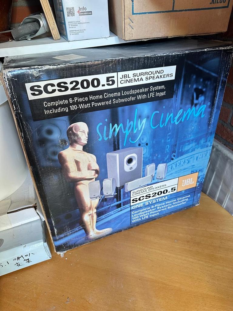 JBL SCS200.5 Surround Cinema Luidsprekersysteem, 70 watt of meer, Nieuw, 5.1-systeem, Ophalen