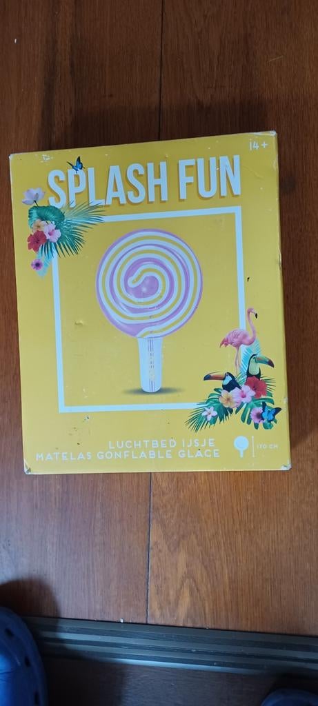 Splash Fun Lolly Opblaasbaar Luchtbed - 170 cm, Kinderen en Baby's, Speelgoed | Buiten | Opblaasfiguren, Nieuw, Ophalen of Verzenden