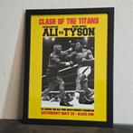Muhammad Ali Vs Iron Mike Tyson Fight Poster Ingelijst 30x40, Rechthoekig Staand, Met lijst, Nieuw, Ophalen of Verzenden