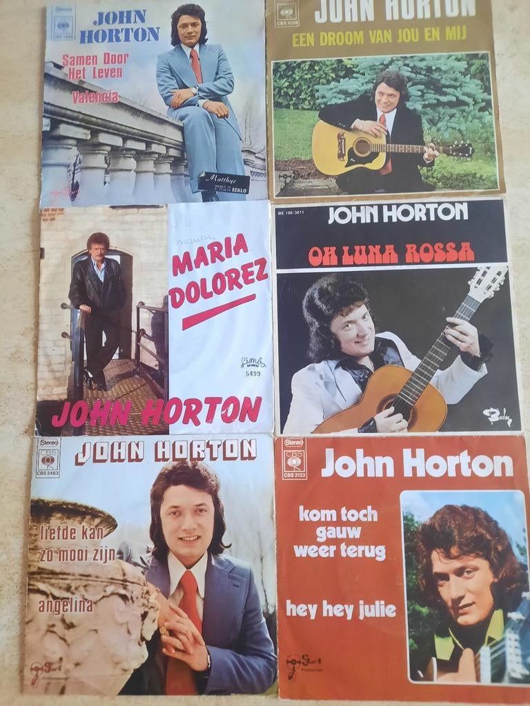 6x vinyl singels van John Horton, Cd's en Dvd's, Ophalen of Verzenden, Zo goed als nieuw, Overige formaten