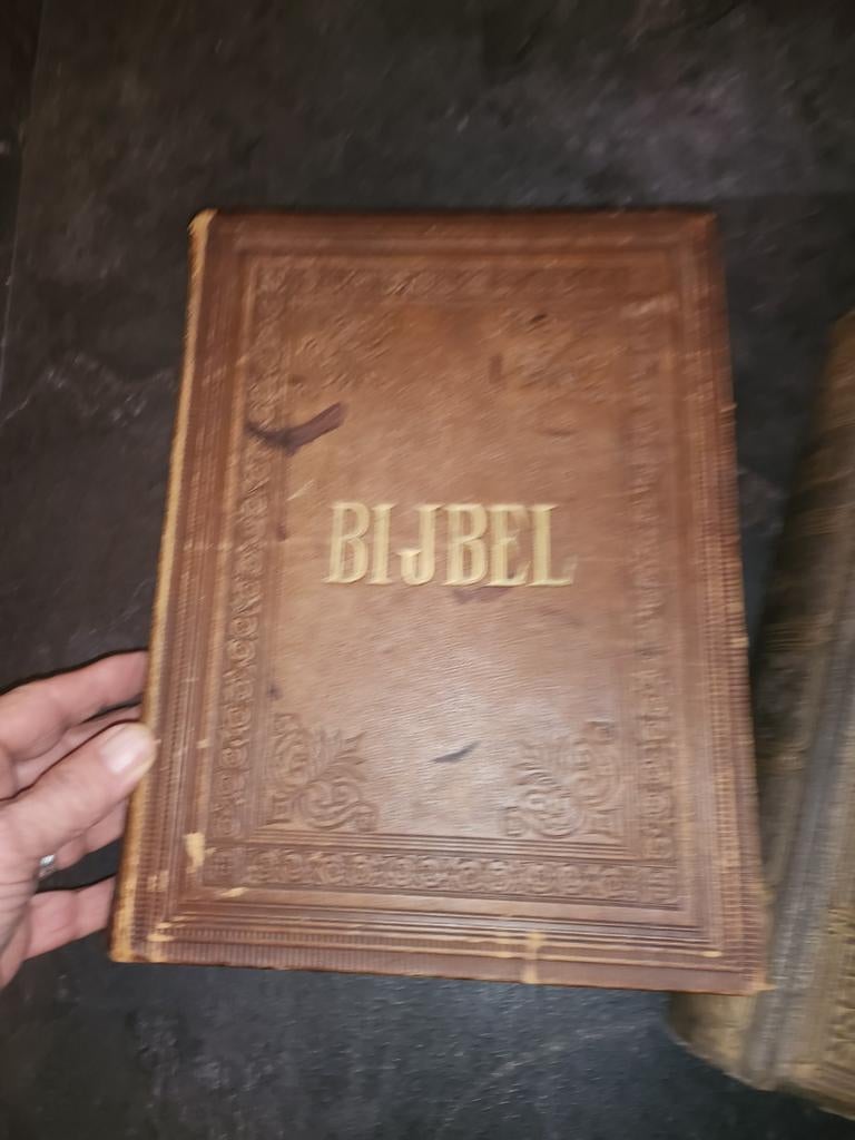 Antieke Bijbel - Prachtig Geïllustreerd, Antiek en Kunst, Antiek | Boeken en Bijbels, Ophalen of Verzenden, Onbekend