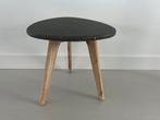 Bijzettafel, stenen blad, Ophalen of Verzenden, Zo goed als nieuw, Hout