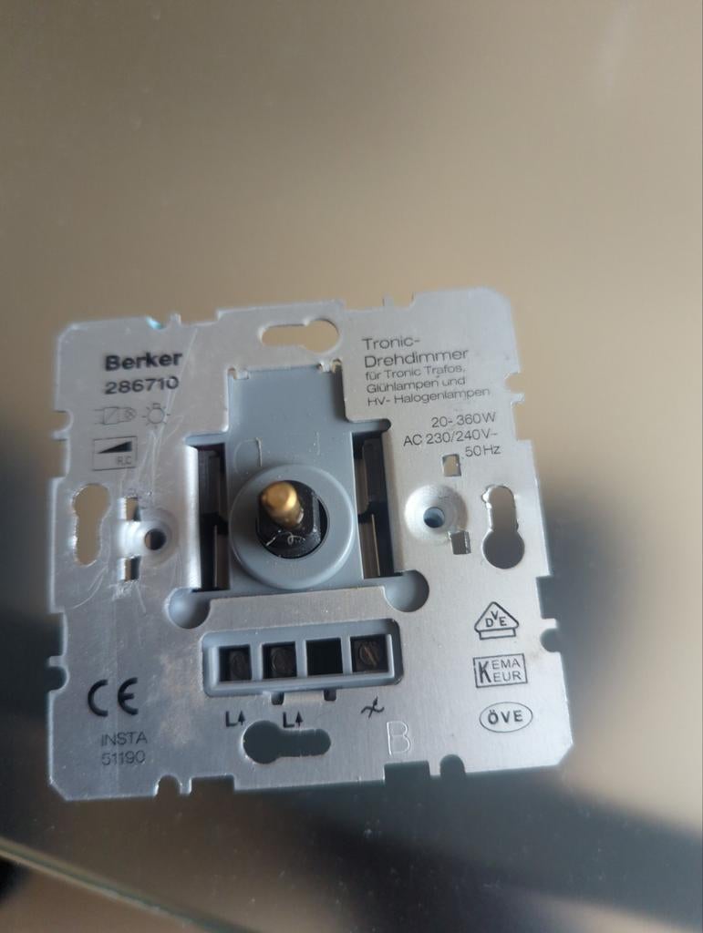 Berker Tronic-Drehdimmer 286710 20-360W, Ophalen of Verzenden