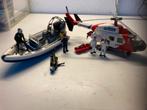 Dickie Toys Coast Guard set met helikopter en boot, Ophalen of Verzenden, Gebruikt