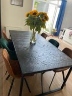 Eettafel visgraat motief, Huis en Inrichting, Tafels | Eettafels, Ophalen, 200 cm of meer, 50 tot 100 cm, Zo goed als nieuw