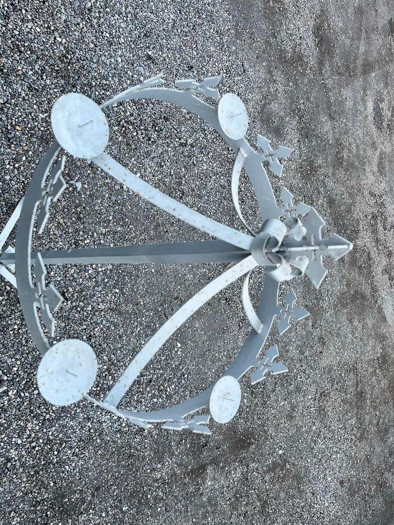 Grote Stalen Kaarsenstandaard - 170cm Hoog, 60cm Diameter, Ophalen, Overige materialen