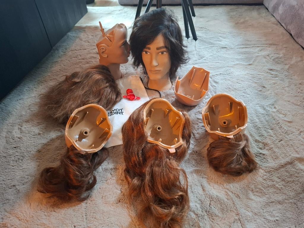 Oefenhoofden voor het kappersvak!, Ophalen of Verzenden, Nieuw, Pruik of Haarverlenging