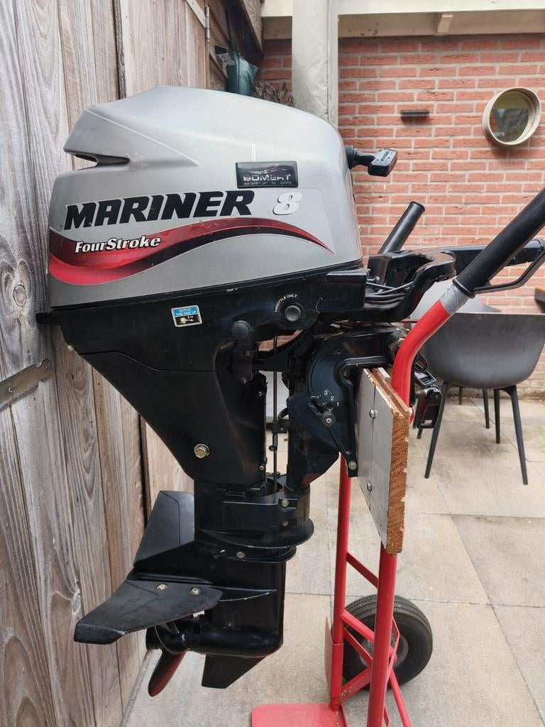 8 pk buitenboordmotor kortstaart, Watersport en Boten, Buiten- en Binnenboordmotoren, Ophalen, Zo goed als nieuw, Benzine, 5 tot 10 pk