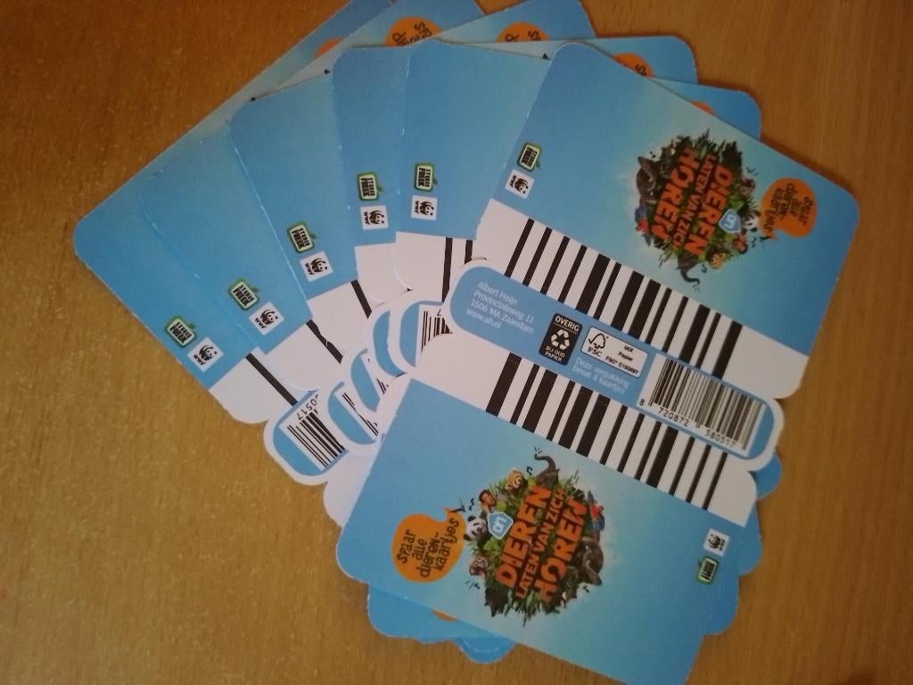 Dierenkaartjes Albert Heijn, Albert Heijn, Verzenden