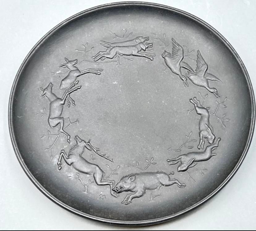 Jacht schotel met art nouveau dieren, Verzenden