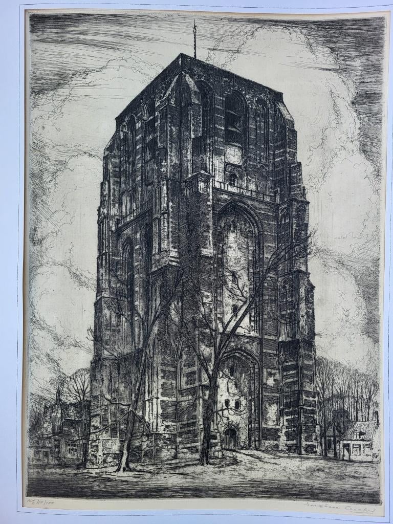 Eugene Lücker - De Oldehove Ets 1924, Ophalen of Verzenden