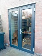 Openslaande deuren Ploegkozijn, 160x230cm, RAL 7016/9001, Doe-het-zelf en Verbouw, Deuren en Horren, Ophalen, Glas, 120 cm of meer