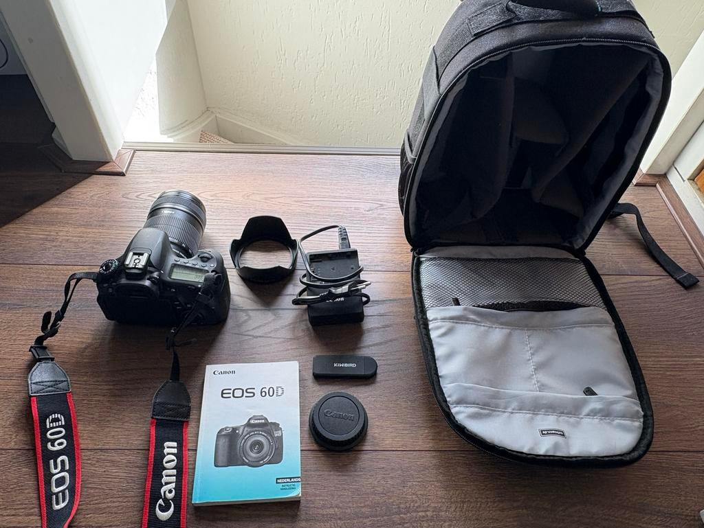 Canon EOS 60D spiegelreflexcamera met lens en accessoires, Ophalen, Spiegelreflex, Canon, Zo goed als nieuw